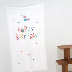 페브릭포스터 패브릭 - 생일축하2 천포스터 커튼 그림 린넨 감성 바란스 인테리어가리개 커텐