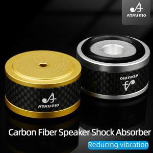 4PCS HiFi 탄소 섬유 스피커 충격 흡수 장치 알루미늄 합금 스피커 스파이크 스피커 DAC 충격 흡수 용 스탠