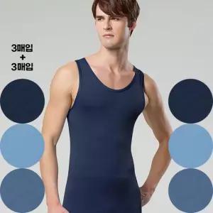 제임스딘 남자 여름런닝 인견런닝 메리야스 조끼 6매입 세트 남런닝 런닝구