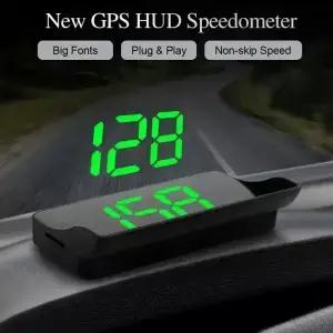 V9 헤드업 디스플레이 디지털 속도계 GPS HUD 플러그 앤 플레이 모든 차량용 대형 글꼴 KMH 윈드실드