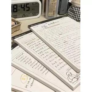1PC B5 스티커 메모 용지 간단하고 찢어지는 종이 학습 용품 계획 노트 북