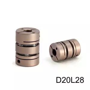 ld2-B-D20L28 이중 다이어프램 탄성 커플링 커넥터 알루미늄 합금 볼 스크류 서보 모터 인코더