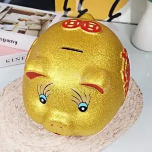 분칠 황금 복돼지 저금통 대형 금전운 분칠