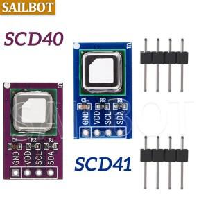 SCD40 CO2 가스 센서 모듈 Arduino DIY 용 고정밀 이산화카본 온도 습도 감지기 I2C