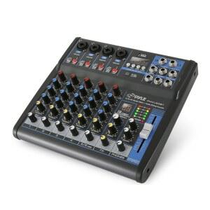 블루투스 - DJ 사운드 보드 USB 컴퓨터 입력 내장 MP3 플레이어 48V 팬텀 파워 3밴드 EQ 16비트 DSP FX 밴드, 스튜디오 준비 완료 PMXU63BT