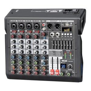 TKLBLLS 오디오 믹서, 99비트 DSP 효과가 있는 6채널 프로페셔널 DJ 7밴드 EQ, 48V 팬텀 파워, MP3 / 컴퓨터 입력 - 녹음 및 라이브 공연을 위한 스튜디오
