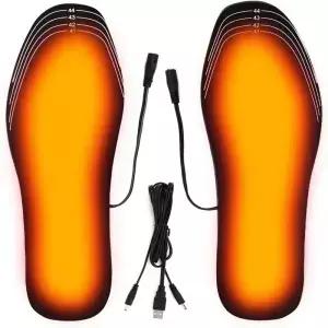 USB 온수 신발 안창 전기 발 온난화 패드 피트 따뜻한 양말 매트 겨울 야외 스포츠 난방 깔창