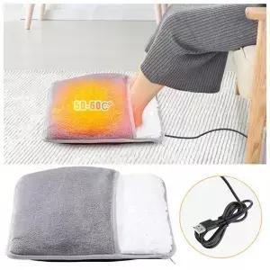 겨울 전기 발 난방 패드 USB 충전 부드러운 플러시 세탁 가능 워머 히터 수면 개선 가정용 매트