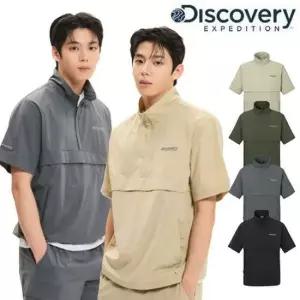 디스커버리 남여공용 프레시벤트 폴튼 반팔 하이넥 아노락 DXTR7G053 284766