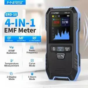 FNIRSI ERD-10 4-IN-1 전자기파 감지기 전기 및 자기장 강도 RF 전력 온도 모니터