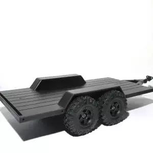 GLOBACT RC 1/18 자동차 플랫 베드 차량 트레일러 뒤에 운반하기 위한 크롤러 Axial SCX24