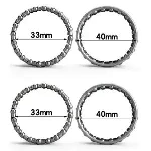 4 Pcs 40mm 자전거 헤드셋 공 갇힌 볼 베어링 레이스 사이클링 세트 수리 액세서리