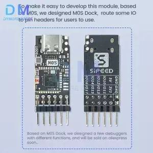 Sipeed M0S Dock tinyML RISC-V BL616 무선 Wifi6 모듈 개발 보드