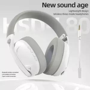 SMAILWOLF L80 Bluetooth 무선 유선 3모드 게임용 헤드셋 노트북 홈 경량 헤드셋(마이크 포함)