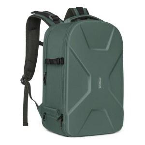 MOSISO 카메라 백팩, DSLR / SLR / 미러리스 사진 카메라 가방 15-16인치 방수 하드쉘 케이스, 트라이포드 홀더 및 캐논 / 니콘 / 소니, 에메랄드 그린과 호환되는 노트북 수납공간 포함