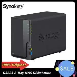 DS223 2베이 스테이션 NAS 시놀로지 리얼텍 RTD1619B 쿼드코어 2GB 램 1xRJ-45 1GbE LAN 포트 네트워크