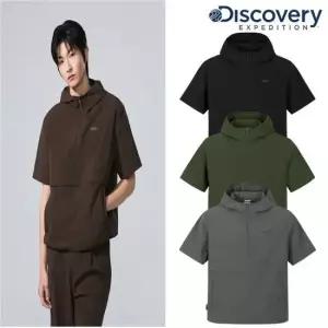 디스커버리 26SS DXTR7A063 유니 프레시벤트 경량 우븐 트레이닝 반팔 후드 아노락 285068