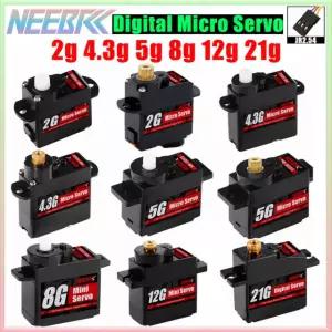NEEBRC 2g 4 3g 2 서보 드론 5g 헬리콥 g 미니카 8g 비행기 디지털 RC 8g Plastic