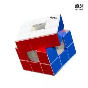 JudyCube Qiyi 레이싱 보이드 큐브 마그네틱 UV 매직 스피드 스티커리스 피젯 토이 Cubo Magico 퍼즐