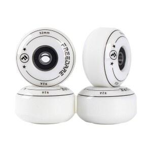 프리데어 스케이트보드 휠 52mm 및 베어링, 스트리트 트릭용 스페이서 92A 설치(4팩)