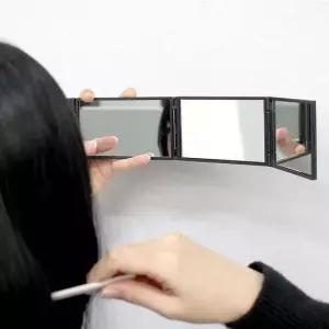 접이식거울 접이식 사각 손거울 뒷머리 확인 파노라마