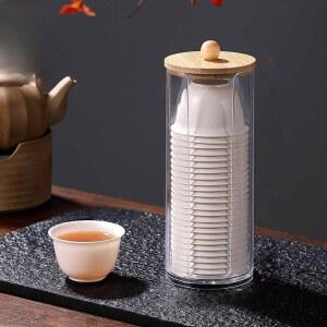 일회용 찻잔 소주잔 1000개 50개 방진홀더 시음용 여행 쌀겨컵 60ML 다도컵 와인 캠핑