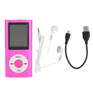 MP3 플레이어 최대 64GB 메모리 카드 지원 미니 휴대용 무손실 사운드 1.8인치 HD 화면 음악 스포츠 러닝 워킹용 헤드폰 포함 음성 녹음기