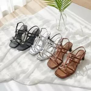 바닐라슈 키오라 클로버큐빅 슬림 스트랩 샌들(5cm)