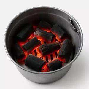 바베큐 그릴 숯통 식당 원형 숯불통 캠핑 화로대 들게 들개 집게 ...