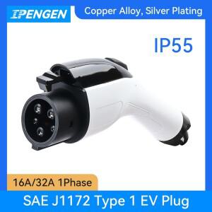 IPENGEN EV 충전기 플러그 SAE J1772 커넥터 유형 1 16A 3.5KW 자동차 차량 충전소 EVSE Wallbox