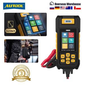 AUTOOL BT760 배터리 테스터 프린터 분석기 자동차 용량 최대로드 크랭킹 충전