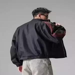 남성 블랙 항공 점퍼 쇼트 코트 DUCHI1