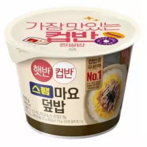CJ 컵반 스팸마요덮밥 219g 24개입 즉석밥 간편식 대용량 한박스
