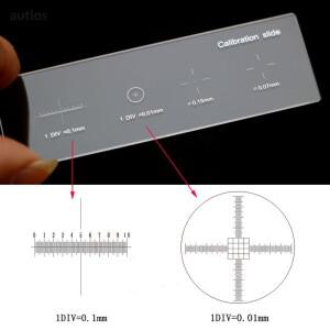 926 0.01mm 현미경 슬라이드 레티클 교정 눈금자 크로스 스테이지 마이크로미터