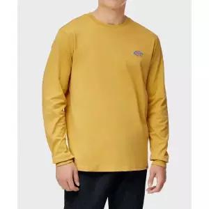 매장정품 DICKIES 디키즈 레귤러핏 스몰 자수 로고 롱슬리브 티셔츠 Honey Gold 2760740 1742361