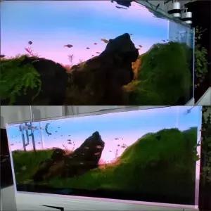 LED 수족관 배경 백라이트 어항 수조 7와트 백스크린 제어
