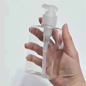 사각 펌핑 투명 공병 로션 샴푸 통 소분 용기 150ml