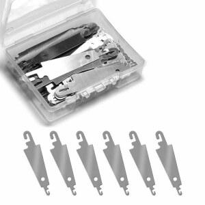 Jofefe 60Pcs 스테인리스 스틸 바늘 실타래 자수 크로스 스티치 바늘 실타래 도구 큰 눈 바늘용 핸드 DIY 재봉 및 제자리 보관용 투명 상자 포함