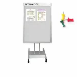 액자게시판 스탠드형 파티션 게시판 Light grey 650x1000압핀꽂이