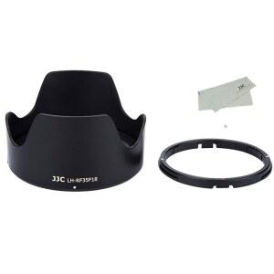 RF 35MM용 튤립 플라워 렌 후드 F1.8 매크로는 EOS R6 R5 RP R 카메라의 STM 리버서블 렌즈 쉐이드 52MM 필터 및 캡과 호환됩니다