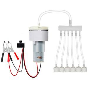 12V 휴대용 어항 기포기 낚시 산소 1m 클램프 대형 산소생성기 12V 물고기