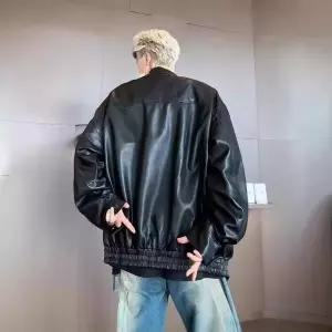 남사친 캐주얼 빈티지 가을 항공 점퍼 스타일 푸가죽 자켓 카고 가죽 코트 SPO마켓3