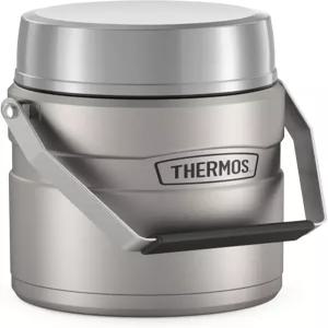 2개의 저장 용기 삽입물 47온스 매트 스테인리스 스틸이 포함된 THERMOS 킹 진공 단열 식품 병
