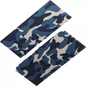 Deal4GO 상단 및 하단 하우징 커버 플레이트 전면 후면 쉘 케이스 교체 닌텐도 NEW 3DS 콘솔 - Camo Blue