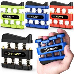손가락, 손, 팔뚝의 손재주와 근력 향상을 위한 FitBeast 핑거 강화기, 손가락 운동기, 음악가, 등반가를 2013 그립 트레이너