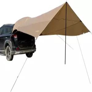 테일게이트 텐트 차양 카 선 쉘터 방수 3000MM UPF 50 야외 캠핑 SUV 트럭 밴 캠퍼 트레일러용