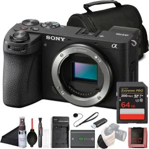 6700 APSC 미러리스 카메라 ILCE6700 26MP Exmor R 센서 4K 20p/0비트 비디오 64GB 카드 리더 케이스