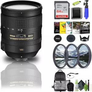 니콘 AFS NIKKOR 28300mm f/3556G ED VR 렌즈 29 DSLR 카메라용 올인원 FX 포맷 줌 64GB 카드 필터 키트