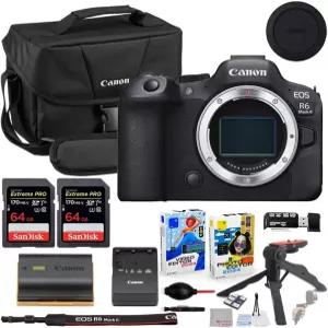 캐논 EOS R6 마크 II 미러리스 카메라 본체 전용 번들 200ES 숄더백 2X 64GB 익스트림 메모리 카드