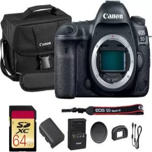 캐논 EOS 5D 마크 IV DSLR 카메라 바디 전용 4K 비디오 듀얼 픽셀 AF 및 내장 WiFi 483C002 숄더백 64GB